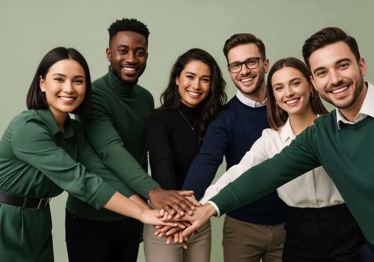 Grupo de empreendedores reunidos em ambiente de colaboração